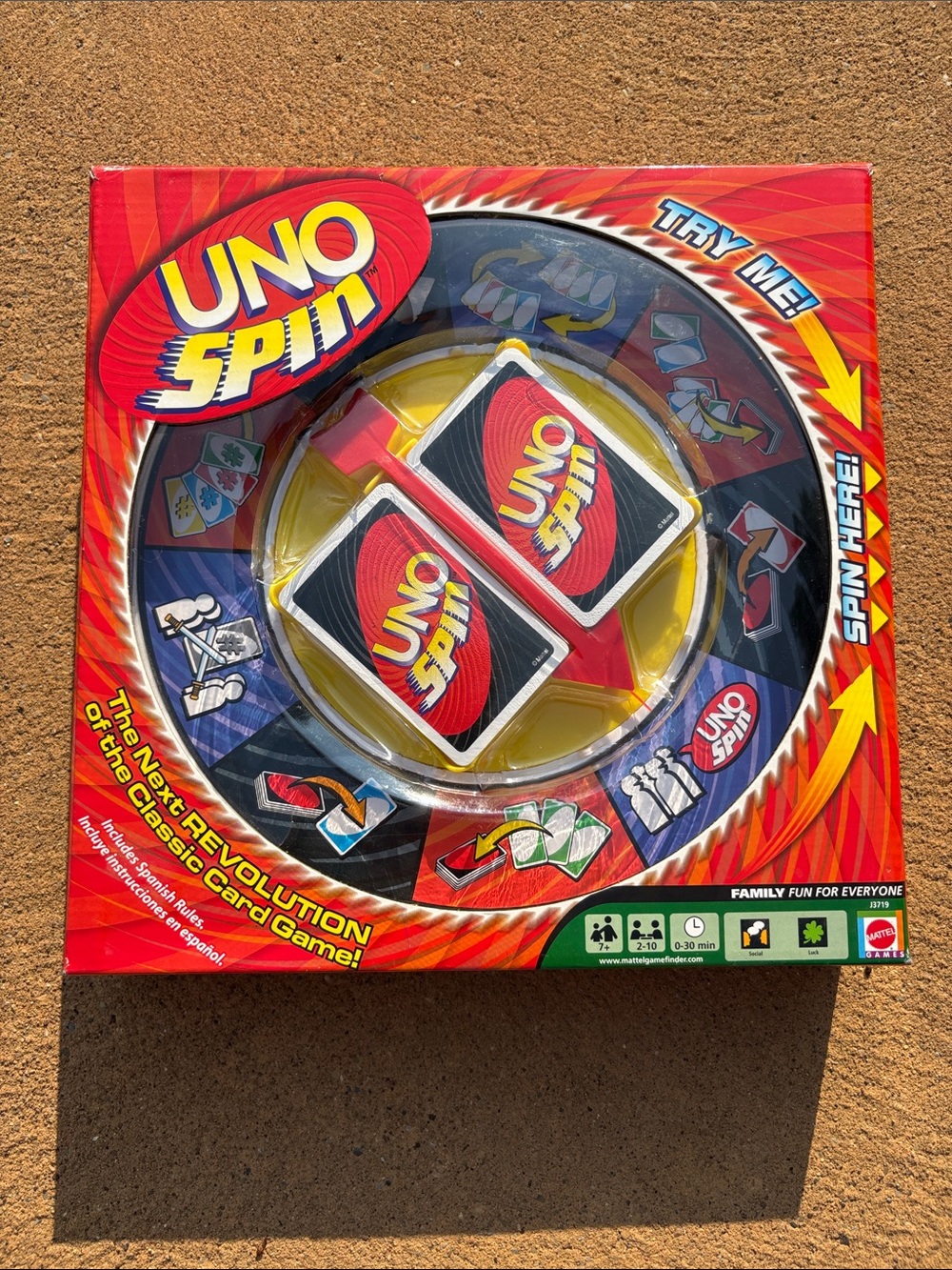 NWOT Uno Spin 2-10 Players Card Game by Mattel Games 2005